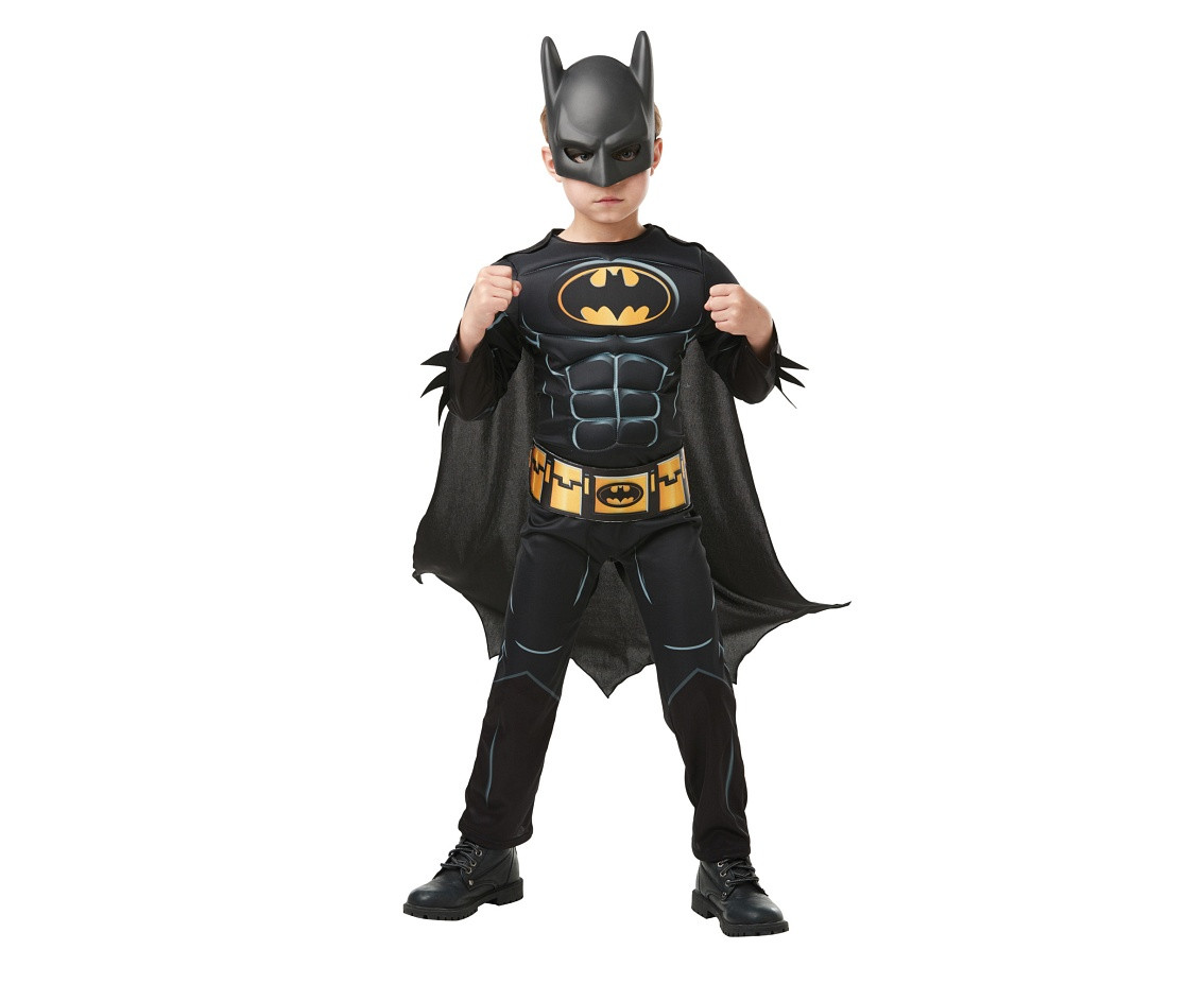 Role-play set for kids Batman (padded jumpsuit with half belt, cape, mask), size 7-8 years